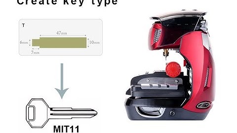 Generate key type MIT11 2M2 TANK key cutting machine
