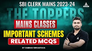 Important Schemes Related MCQs | SBI Clerk Mains General Awareness | By Vaibhav Srivastava