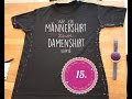 Männershirt zu Damenshirt verkleinern