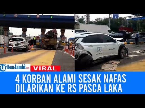 Kecelakaan Beruntun di Gerbang Tol Halim Utama, 4 Korban Dilarikan ke RS