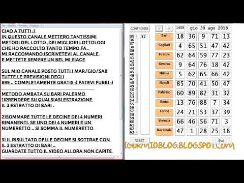 Formula 44 49 Per Ambo Secco Metodo Lotto Youtube