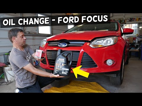 HOW TO CHANGE ENGINE OIL ON FORD FOCUS 2012 2013 2014 2015 2016 2017 2018 2019