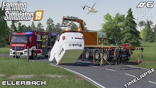 Cleaning BIG accident & removing TREE | Lawn Care on Ellerbach | Farming Simulator 19 | Episode 6
