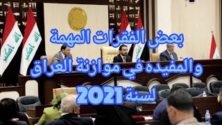 اهم الفقرات الذي تفيد او تنفع المواطن العراقي في موازنة 2021 بعد تصويت مجلس النواب على الموازنة 2021