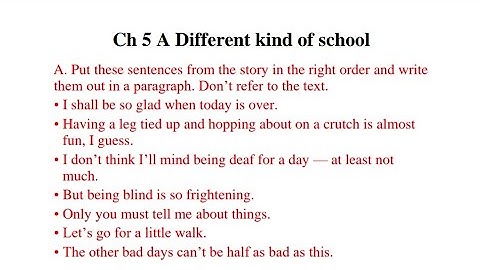 A Different Kind Of School | Question Answer | Honeysuckle | Class 6 English