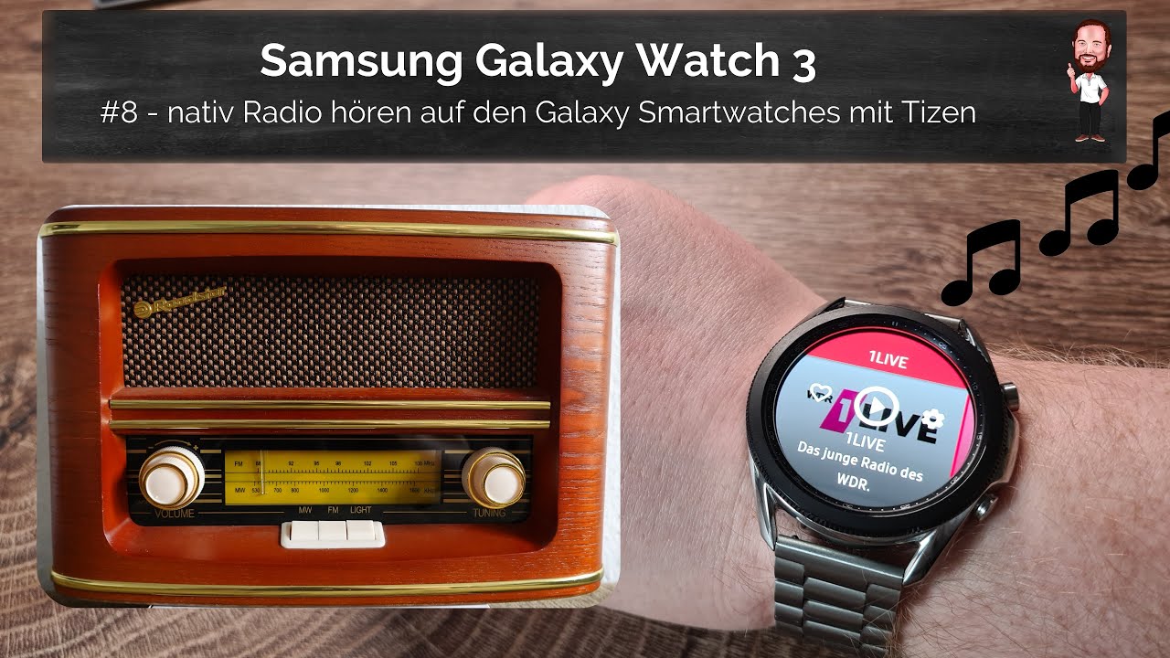 Samsung Galaxy Watch 3 8 nativ Radio hören auf den