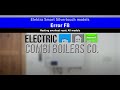 F8 Error - How to reset on Smart Silvertouch Electric Combi Boiler (All Models)