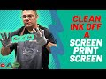 How to Clean Screen Print Ink | Screen Printing for beginners Clean Ink With Press Wash DIY Tutorial