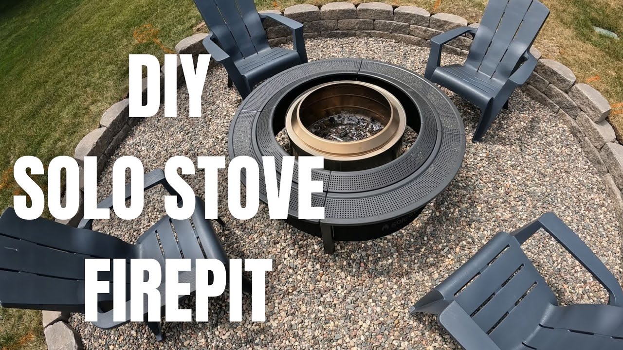 DIY FIREPIT WITH SOLO STOVE #firepit #solostove #firepits - YouTube