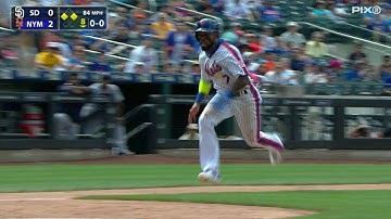 SD@NYM: Reyes scores in the 8th on a wild pitch