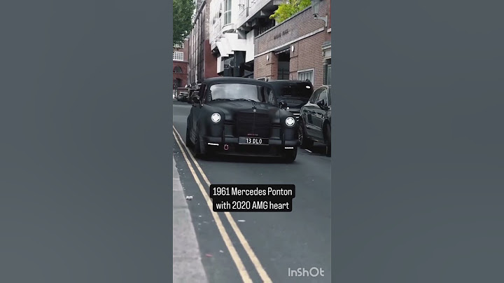 1961 Mercedes Ponton 2020amg engine swap #restomod #61mercedes