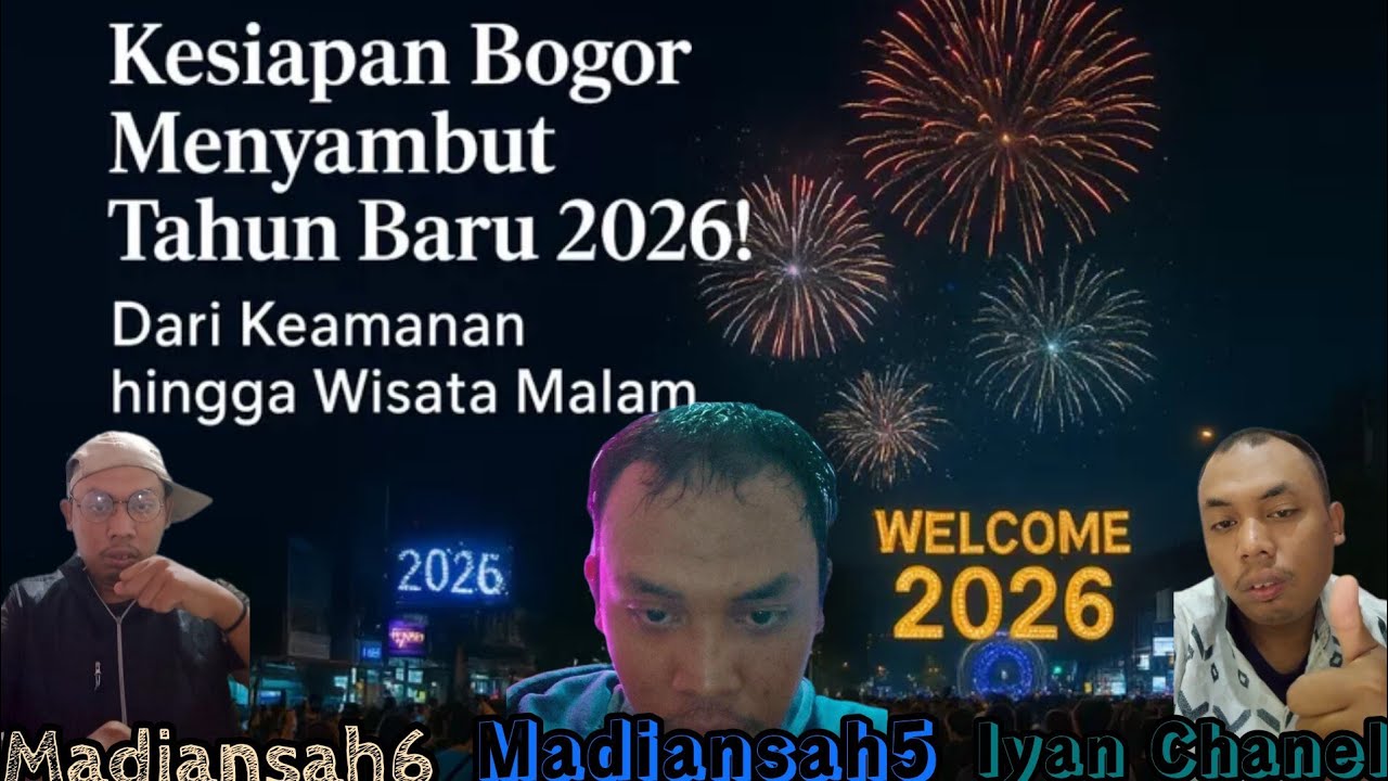 Suasana malam tahun di Bali 2026