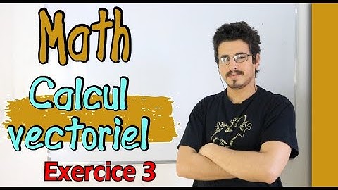 Exercice 3  - Calcul vectoriel  - TCSF