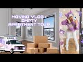 moving vlog + empty apartment tour 🤍🦄