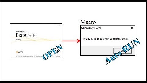 Excel VBA - Auto run Macro on open