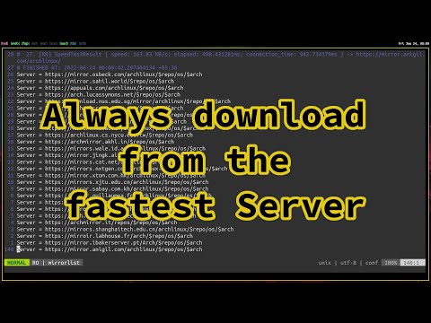 वीडियो: मैं अपनी pacman मिरर लिस्ट को कैसे अपडेट करूं?