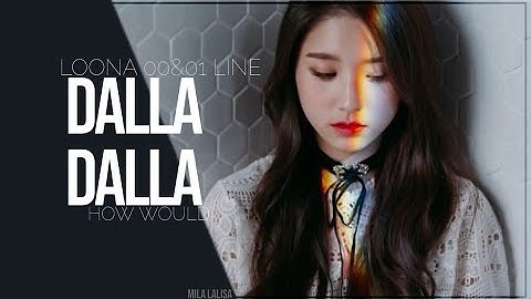 how would loona 00&01 line sing dalla dalla by itzy [request]