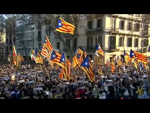 Massive Catalan independence rally in Barcelona