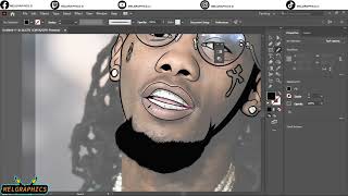 HOW TO CARTOON YOURSELF//VECTORART//ADOBE ILLUSTRATOR// OFFSET