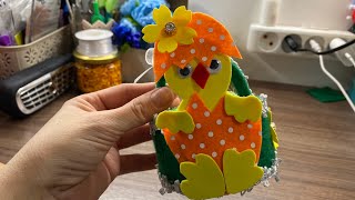 Великодній декор🐣Курчатко в кошичку🧺Easter Decoration/DIY