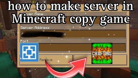 How to make aternos server in Minecraft copy game||crafting and building part 1