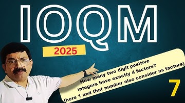 🔥IOQM 2025 |PROBLEM 7| How Many Two-Digit Numbers Have Exactly 4 Factors?🤔|Number Theory 🧮#IOQM2025