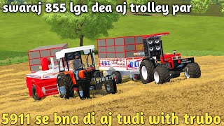 farming simulator 22 Indian mod challenge Hindi sawraj 855 lga dea tudi ke kam me aj