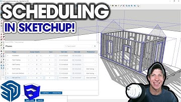 Construction SCHEDULING in SketchUp with Phases 4D! (New Extension from John Brock!)