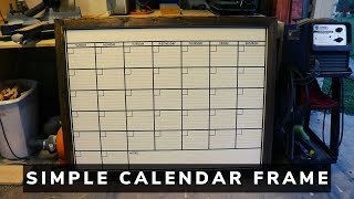 How I made a Simple Calendar Frame // Woodwork by Araya Woodworks 380 views 4 years ago 3 minutes, 23 seconds