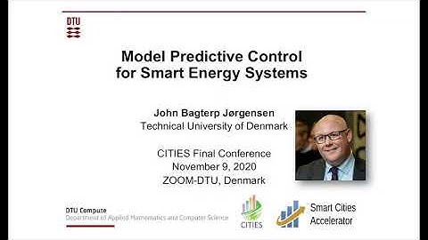 Model predictive control for smart energy systems, Professor John Bagterp Jørgensen