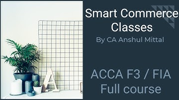 ACCA F3/FIA - Chapter 3 - Double Entry Book Keeping (part 1)