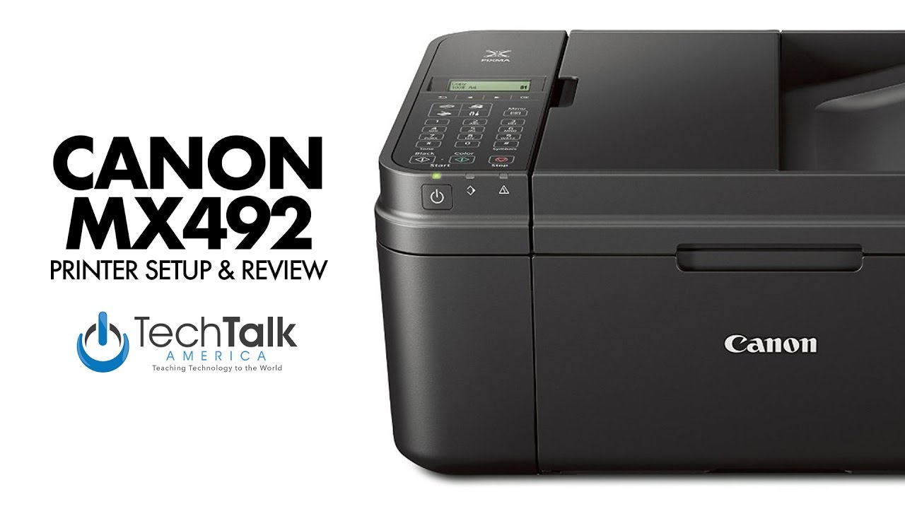 Canon MX492 Printer Review - YouTube