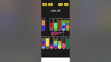2022! Water Sort Level 279 Walkthrough Solution Android/iOS