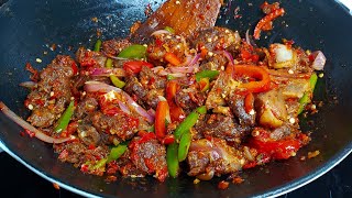 No outdoor Grill needed! Authentic Spicy Roasted Goatmeat/Asun Recipe the Correct way!