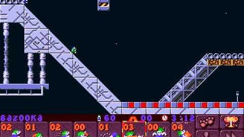 DOS Lemmings 2: The Tribes Space 7 GoSh It