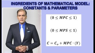 Ingredients of Mathematical Model: Constants and Parameters