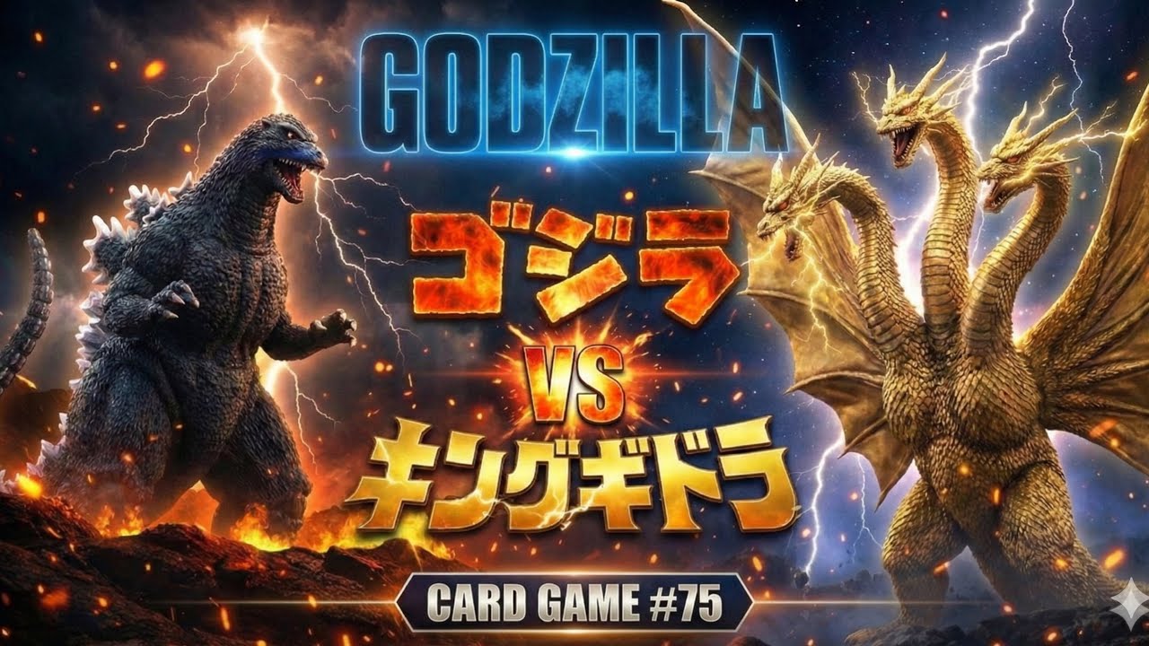 ゴジラカードゲーム# 132【ゴジラvsキングギドラ】 - YouTube