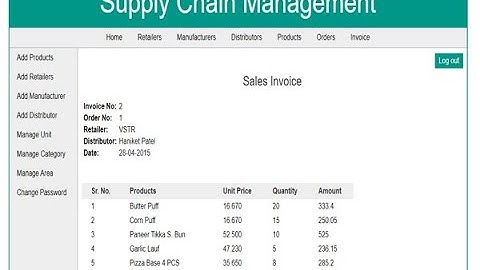 Supply Chain Management System in PHP/MySQLi with Full Source Code