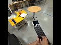 ROSbotXL Simulation Mixed Reality, performing teleop_twist_keyboard