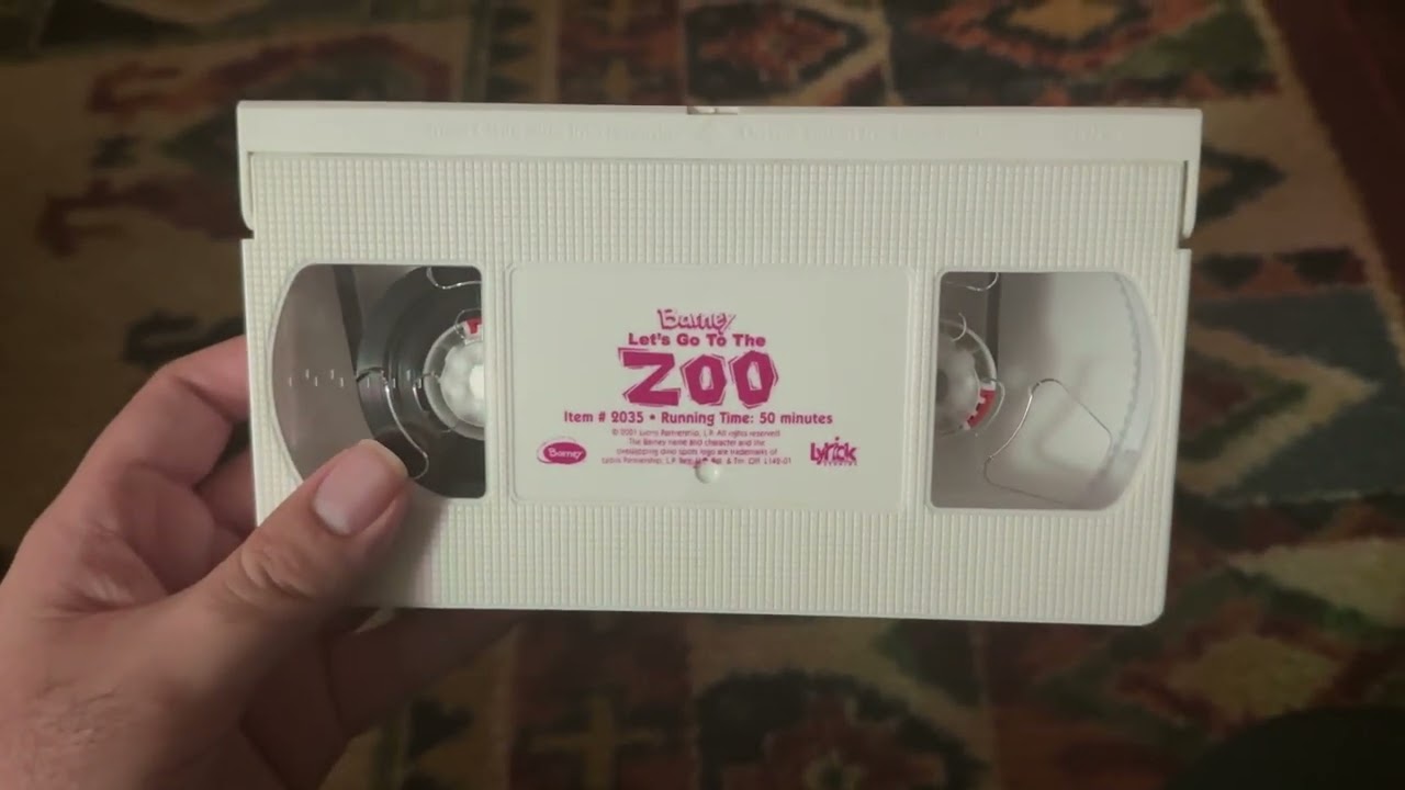 Barney: Let’s Go To The Zoo 2001 Screener VHS