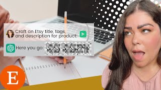 How To Write Etsy Title and Tags Using ChatGPT Fast | Etsy SEO Hacks