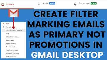 Make All Emails 📩 With A Filter Land In Primary Not Promotions Tab In Gmail