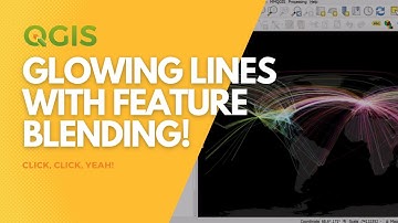 Make lines glow with feature blending in QGIS