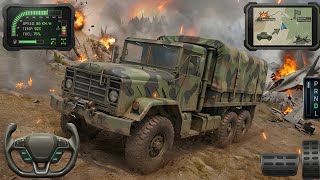 オフロード軍用トラック運転シミュレーター3D - 陸軍トラック貨物輸送ゲーム2026 - Androidゲームプレイ screenshot 1