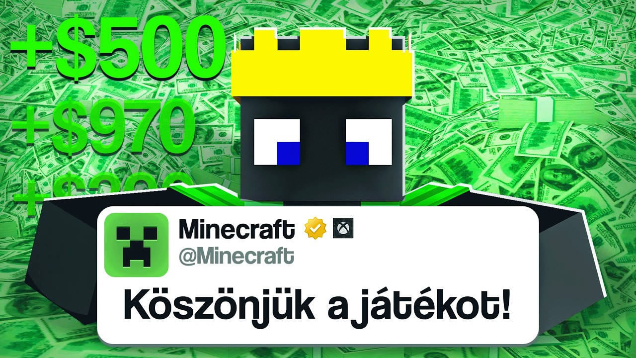 Pénzt Kerestem Minecraft JÁTSZÁSSAL!