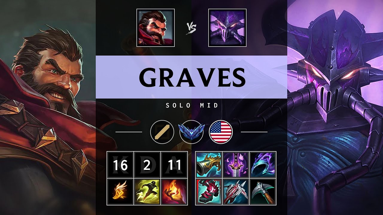 Graves Mid vs Kassadin - NA Diamond Patch 25.20