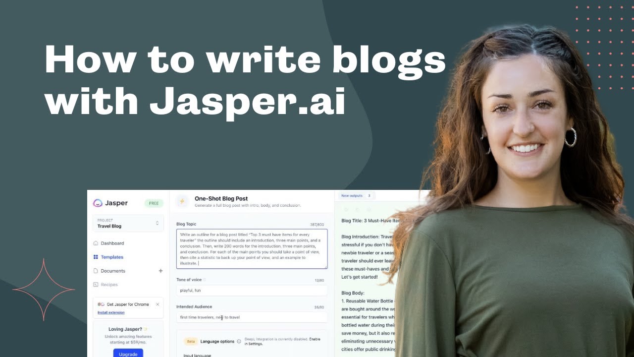 how to write an essay with jasper