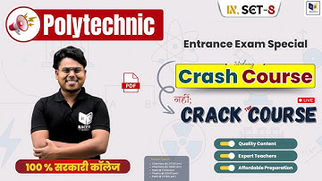 Set-8 | Polytechnic: Crash Course 2024 | पॉलिटेक्निक प्रवेश परीक्षा 2024 क्रैश कोर्स