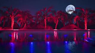 Experience a Magical Night with Vibrant Lights Reflecting on the Water