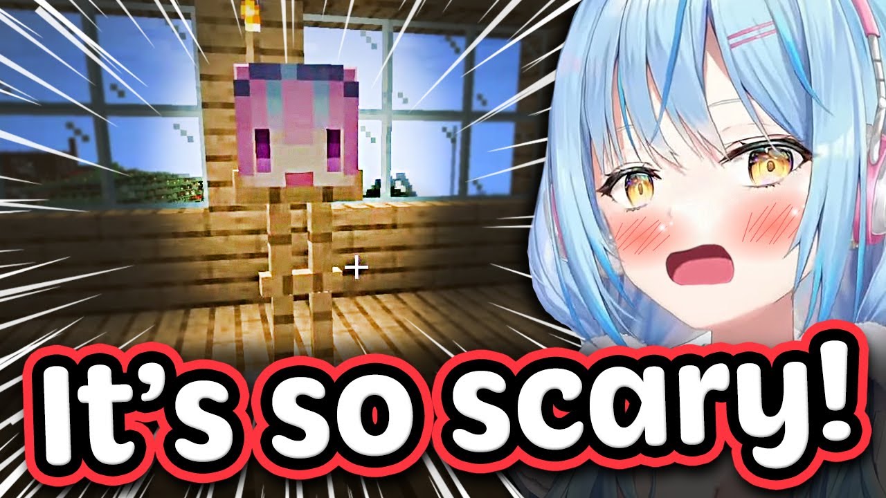 Lamy Got Absolutely Terrified At Botan's Steak Shop - Minecraft 【ENG Sub Hololive】